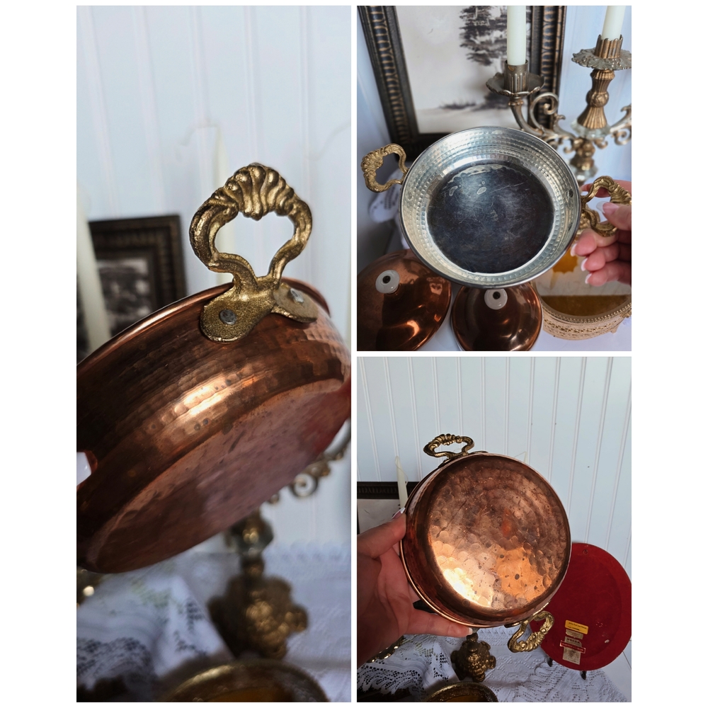 Vintage America Gold Candle Holder Elegant Accent - Picture 4 of 10